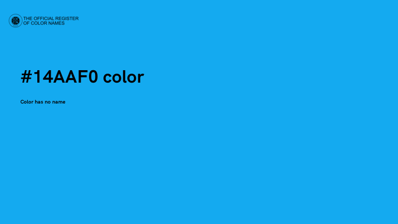 #14AAF0 color image