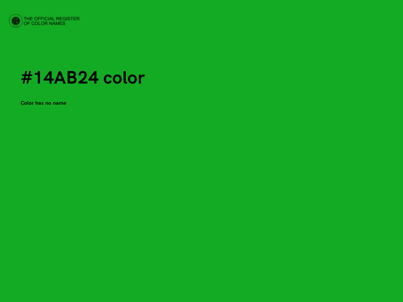 #14AB24 color image