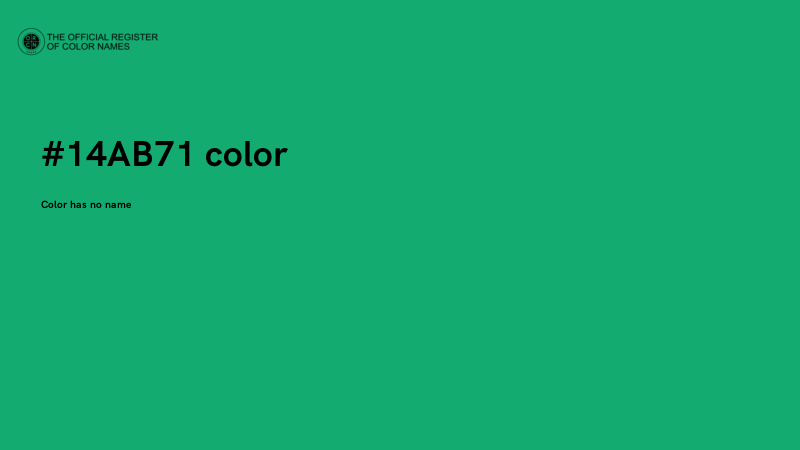 #14AB71 color image