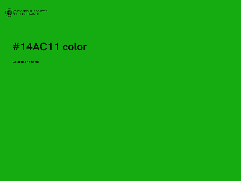 #14AC11 color image