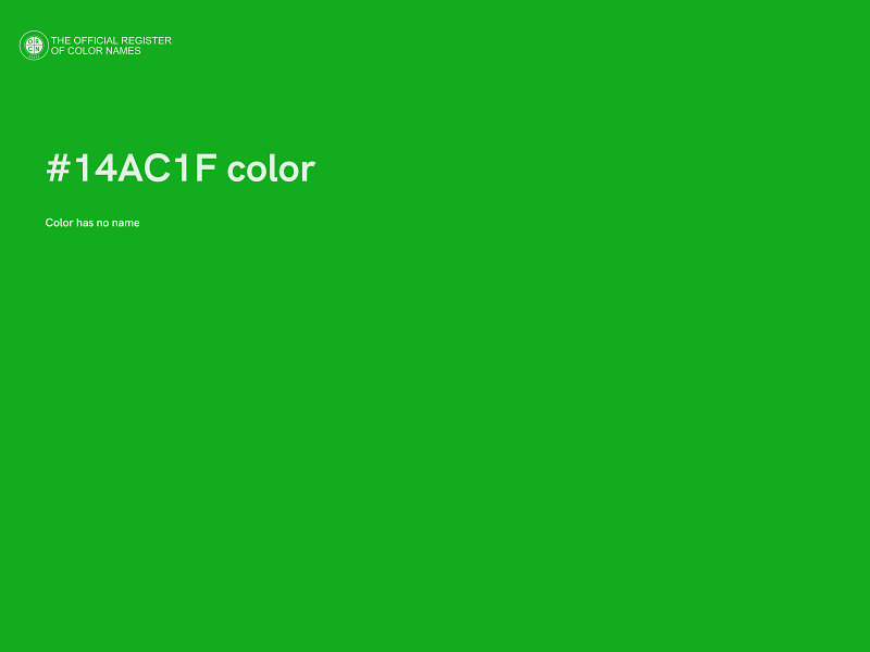 #14AC1F color image