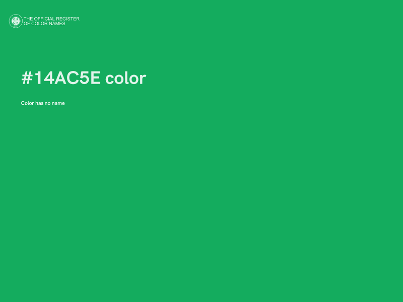 #14AC5E color image