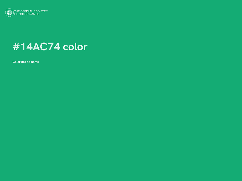 #14AC74 color image