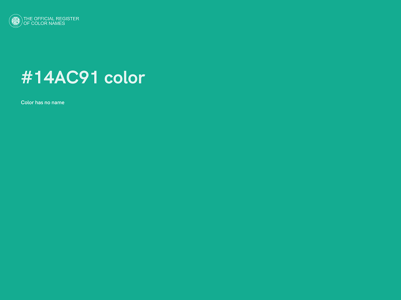 #14AC91 color image