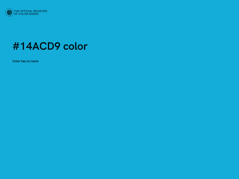 #14ACD9 color image