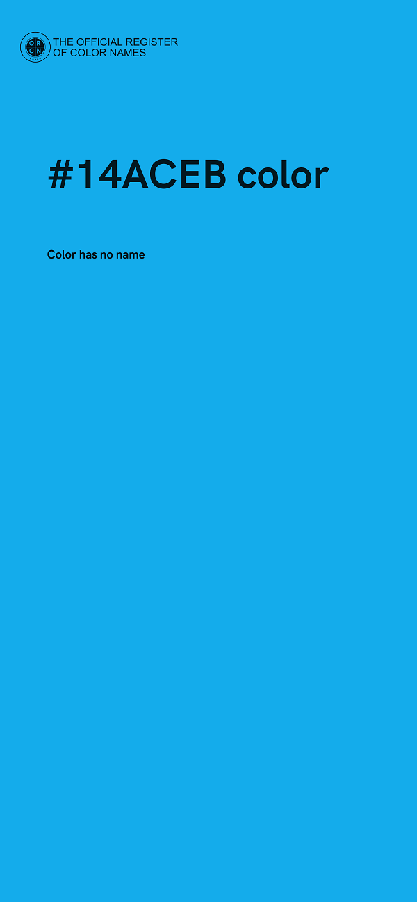 #14ACEB color image
