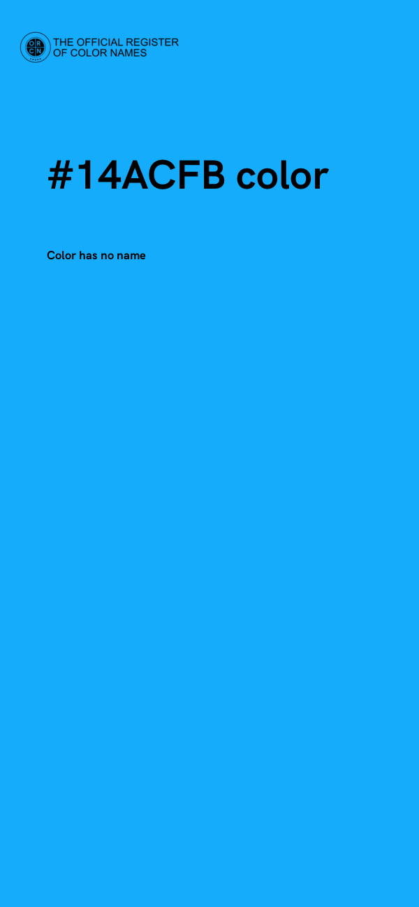 #14ACFB color image