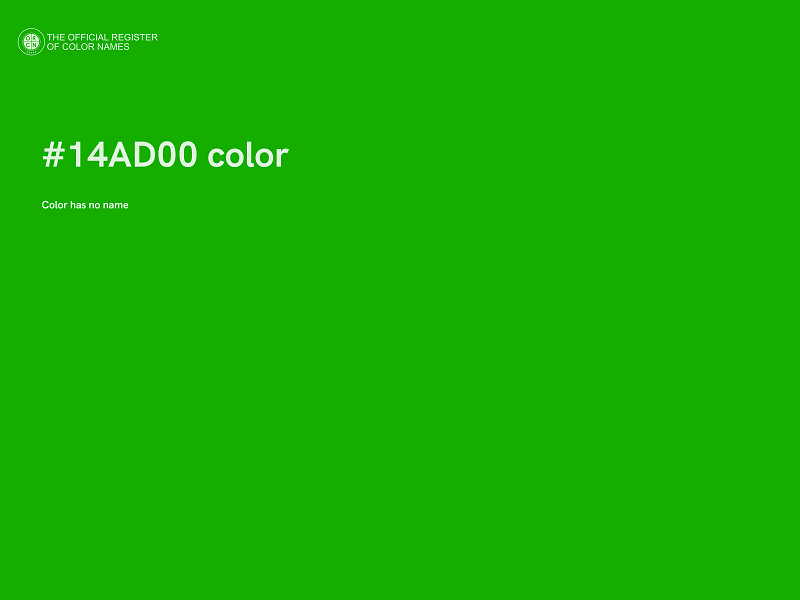 #14AD00 color image