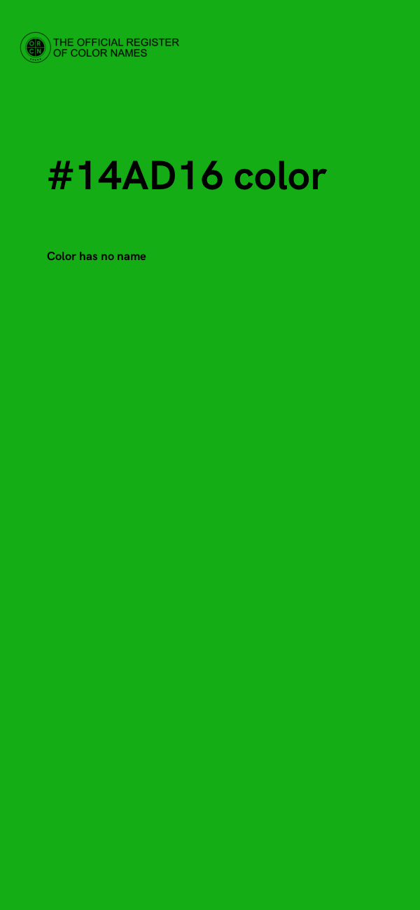 #14AD16 color image