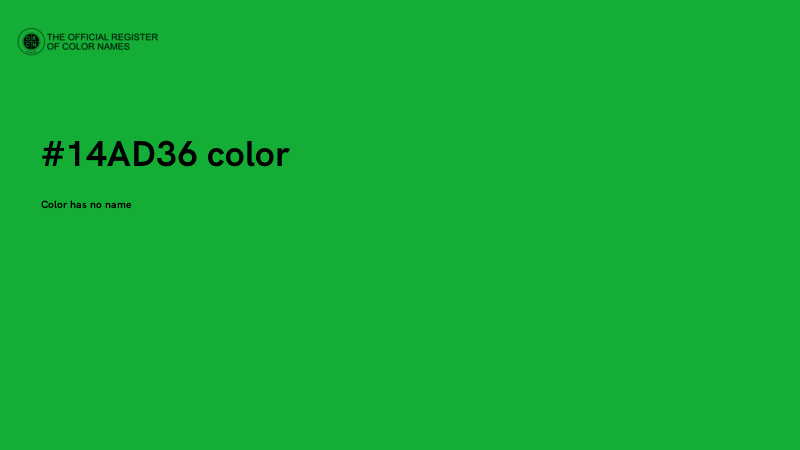 #14AD36 color image