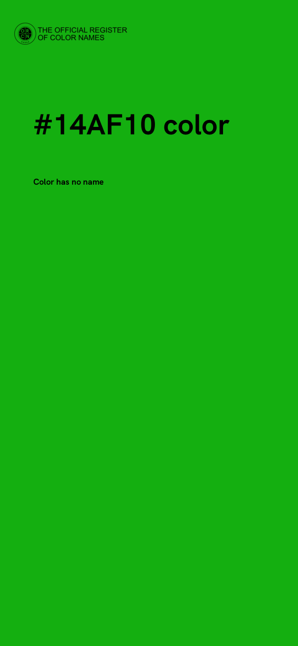 #14AF10 color image