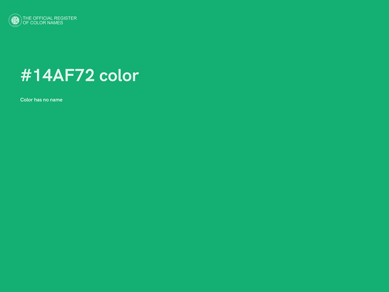 #14AF72 color image