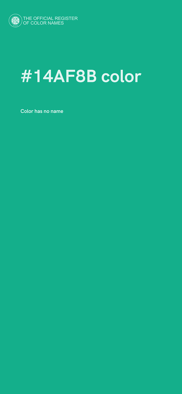 #14AF8B color image