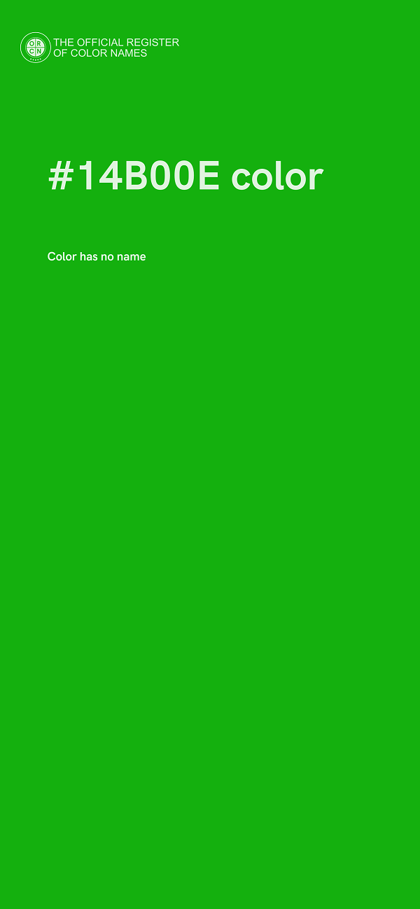 #14B00E color image