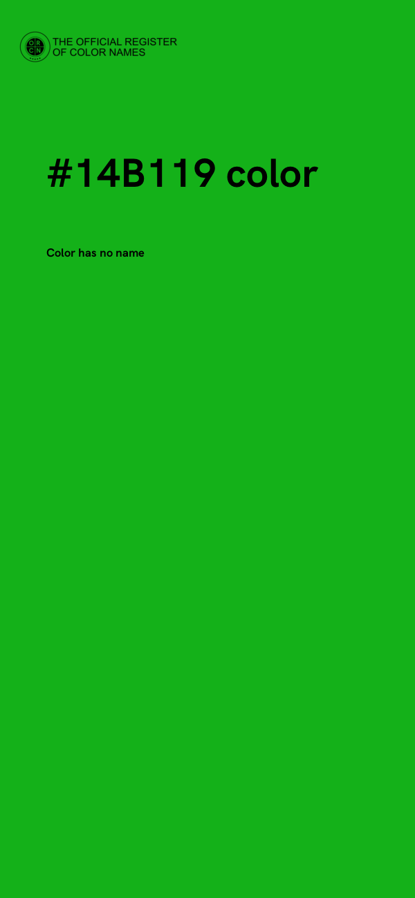 #14B119 color image