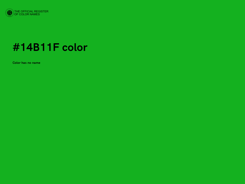 #14B11F color image