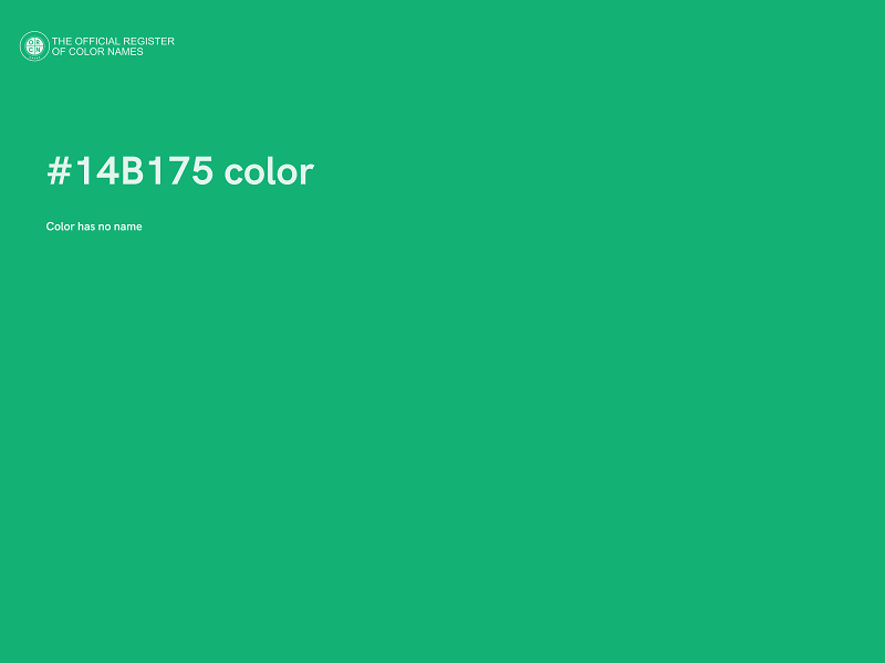 #14B175 color image