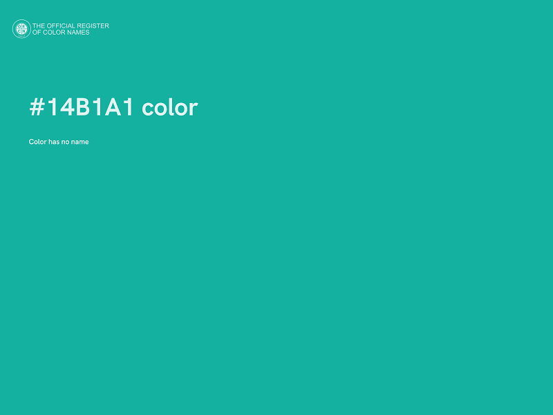 #14B1A1 color image