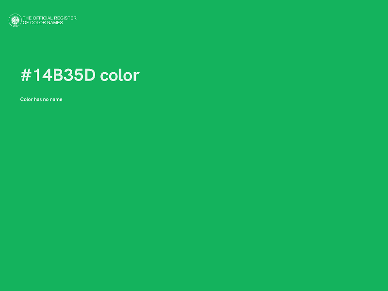 #14B35D color image