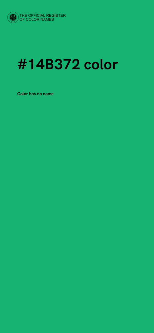#14B372 color image