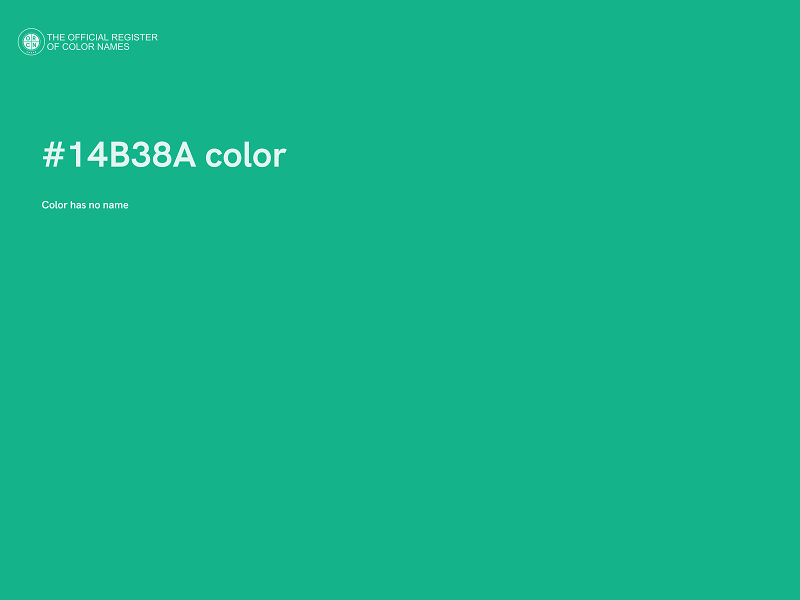 #14B38A color image