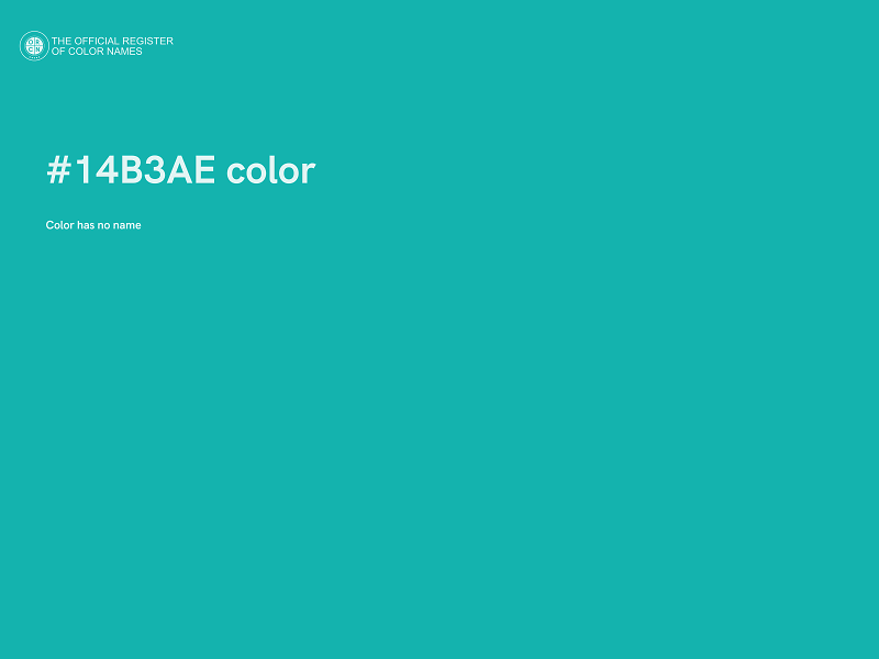 #14B3AE color image