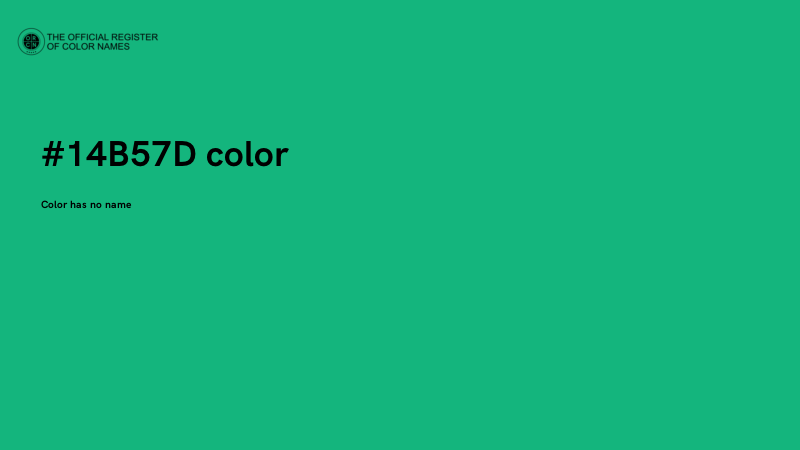 #14B57D color image