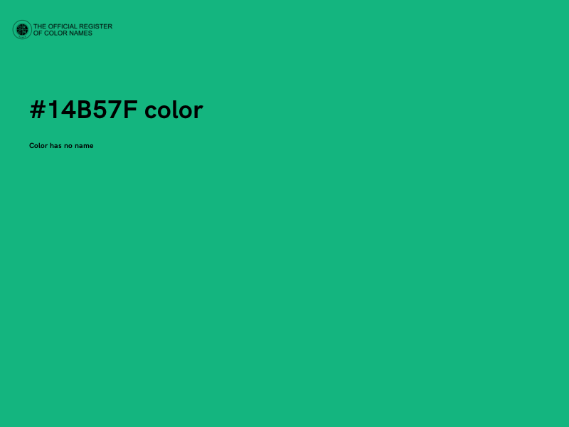 #14B57F color image