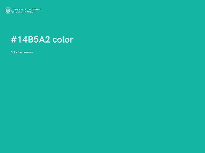 #14B5A2 color image