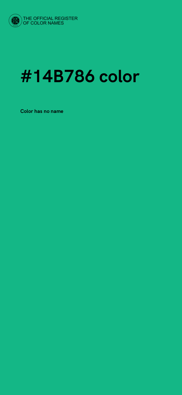 #14B786 color image