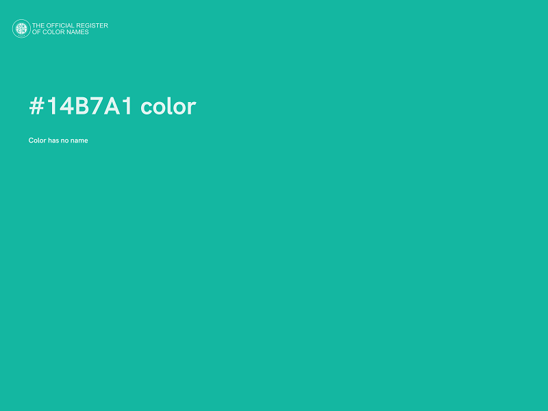 #14B7A1 color image