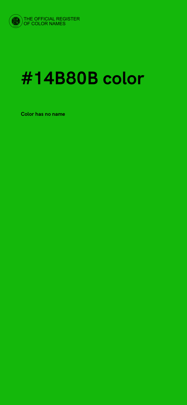 #14B80B color image