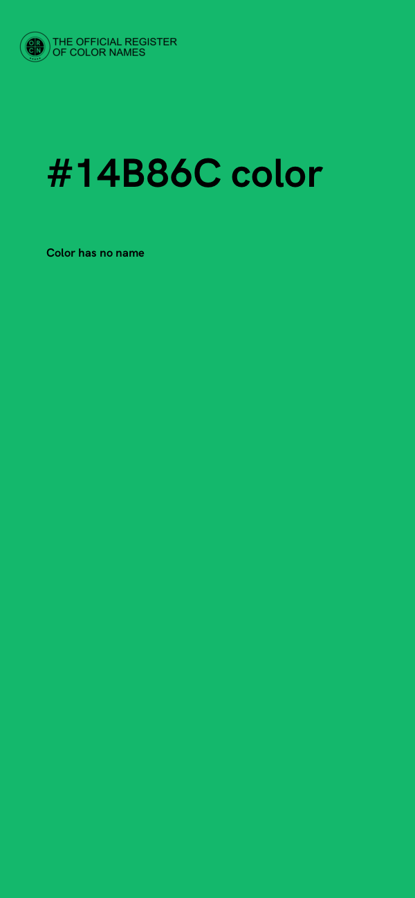 #14B86C color image