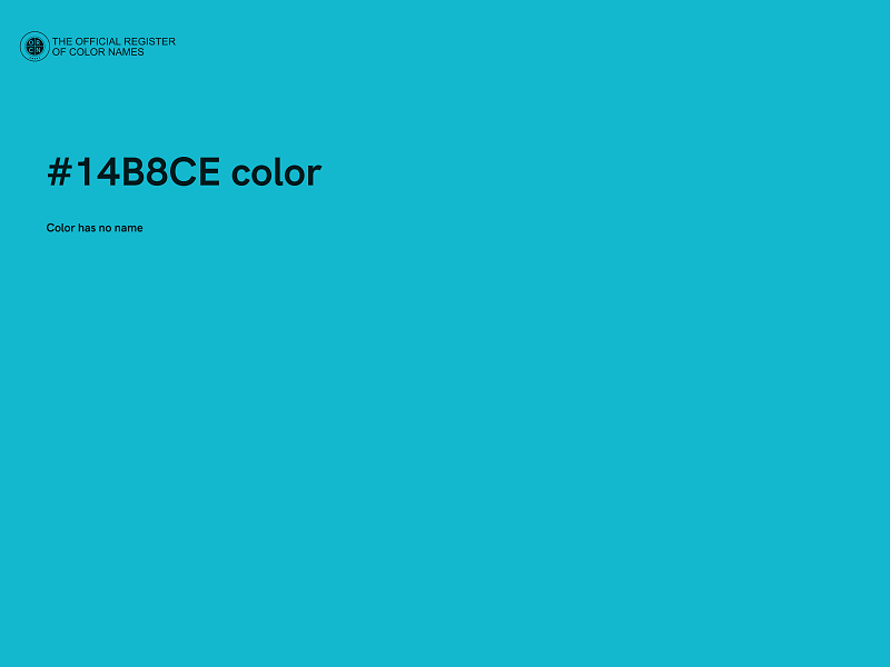 #14B8CE color image