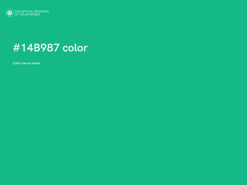 #14B987 color image