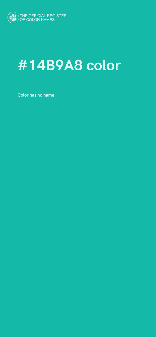 #14B9A8 color image