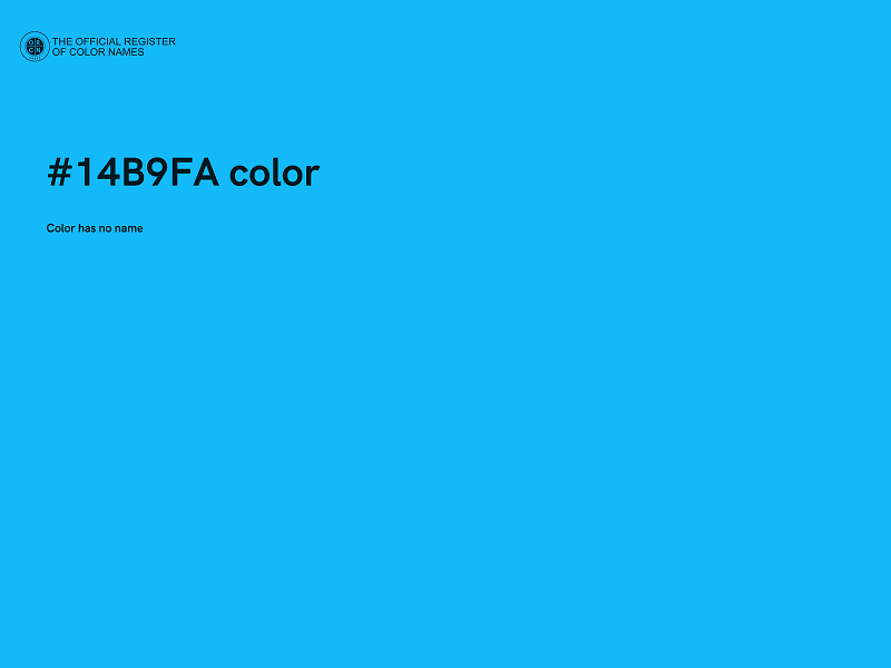 #14B9FA color image