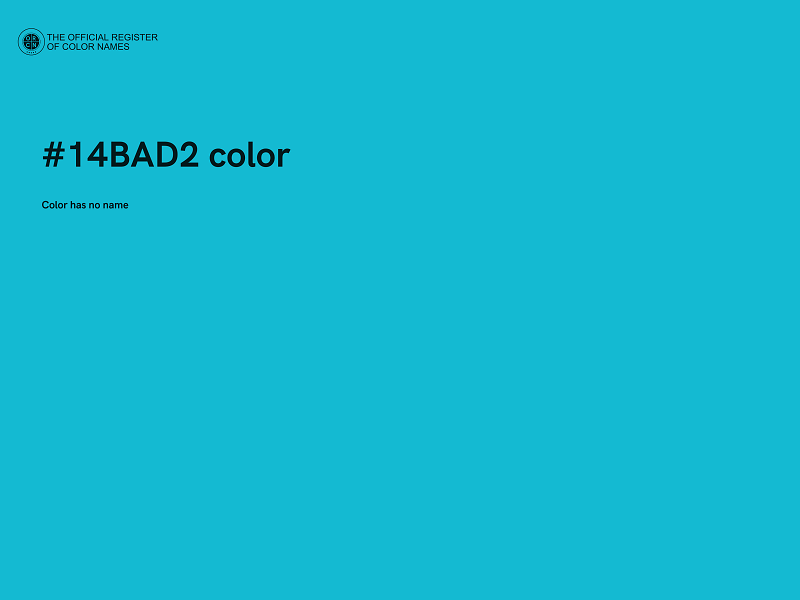 #14BAD2 color image