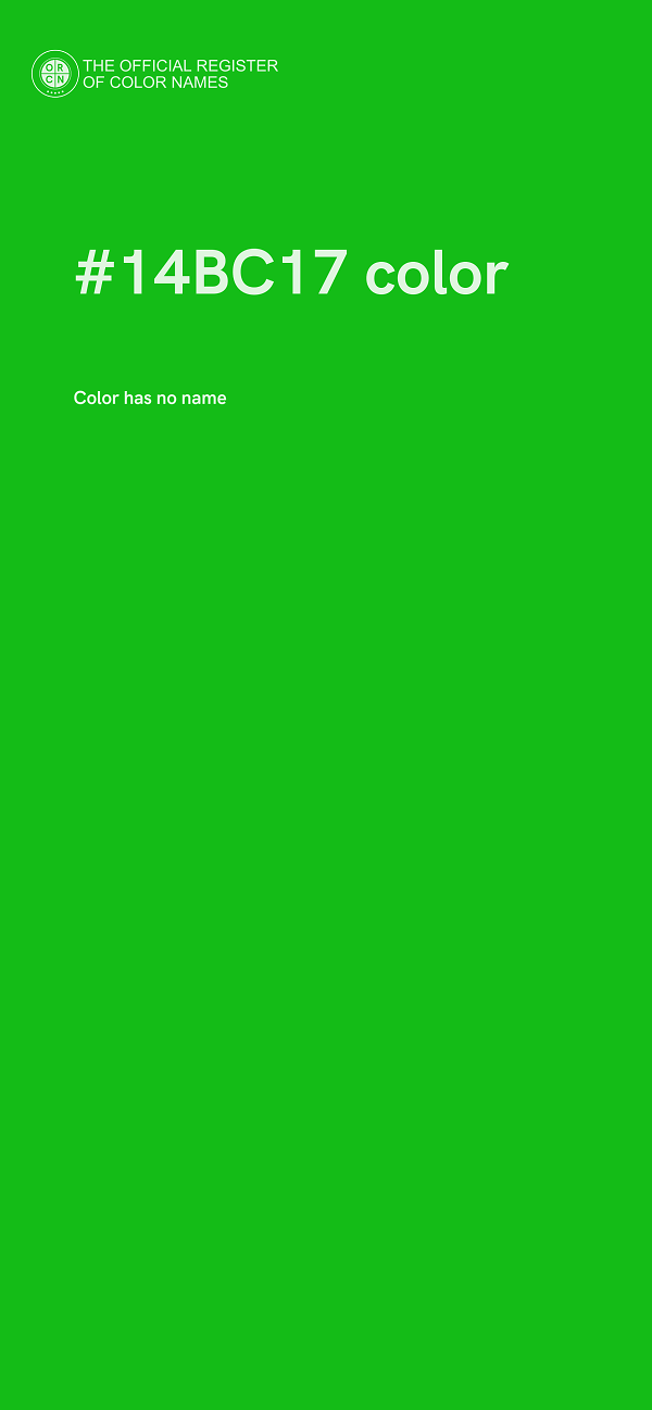 #14BC17 color image