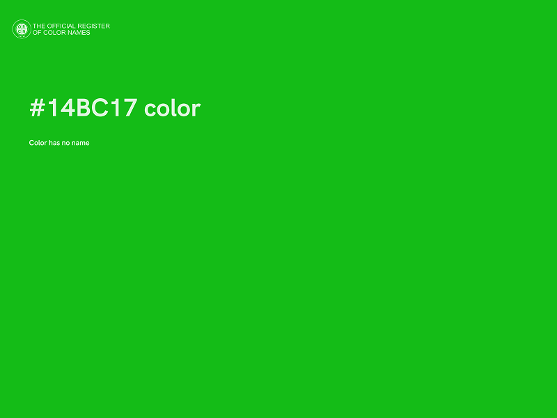 #14BC17 color image