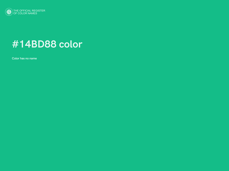 #14BD88 color image