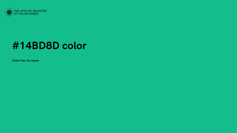 #14BD8D color image