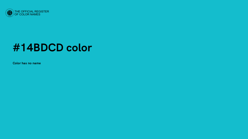 #14BDCD color image