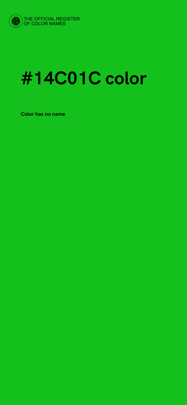 #14C01C color image
