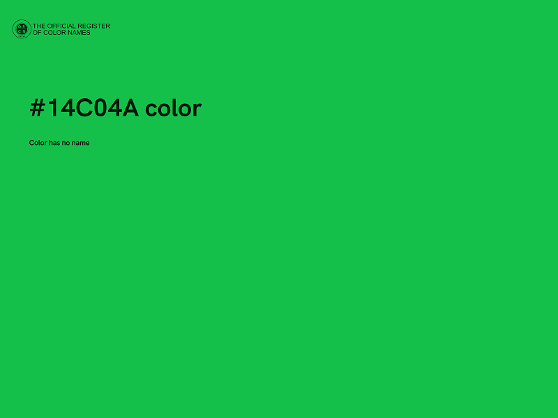 #14C04A color image