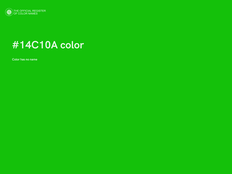 #14C10A color image