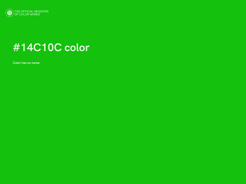 #14C10C color image