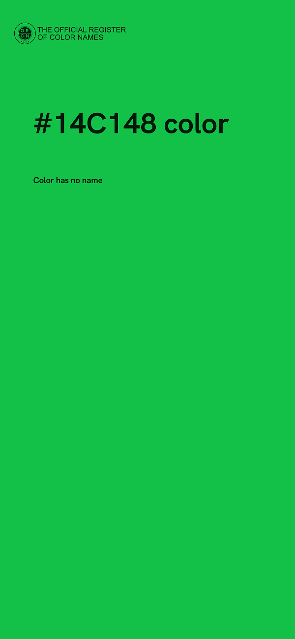 #14C148 color image