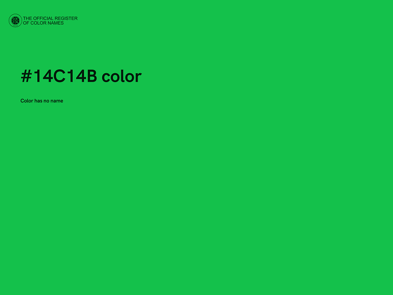 #14C14B color image