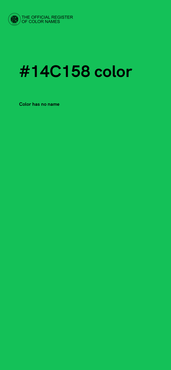 #14C158 color image